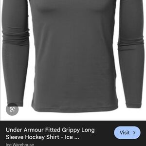 Under Armour Grippy Fitted Hockey Base Layer Long Sleeve Shirt